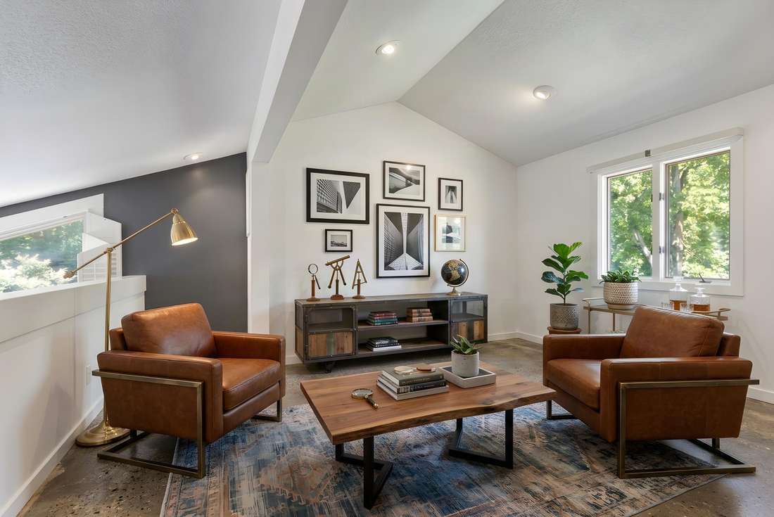 The loft, as a sitting room